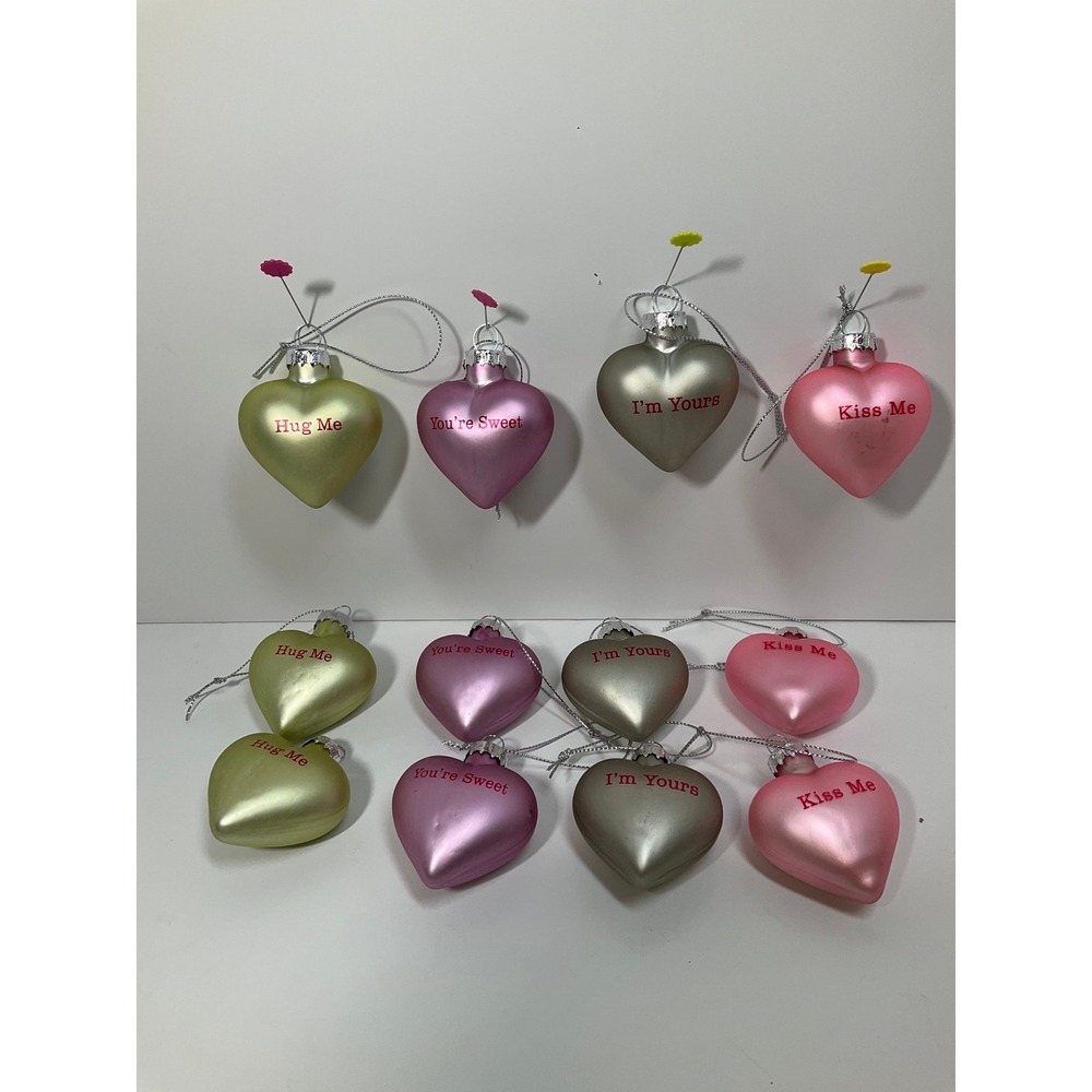 Heart Ornaments, Blown glass by Lillian Vernon - Picture 7 of 12